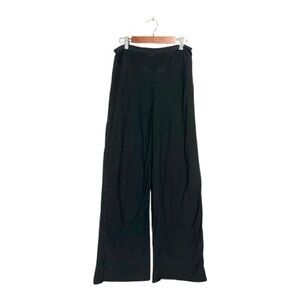 LUNYA Black Wide-Leg Lounge Pants